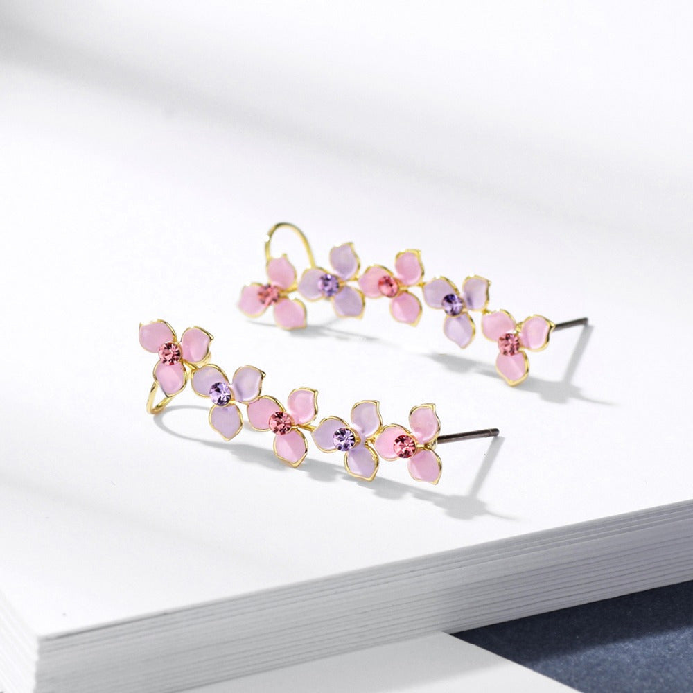 Pretty Petal Climber Earrings