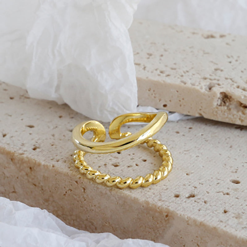 Twist Double Ring