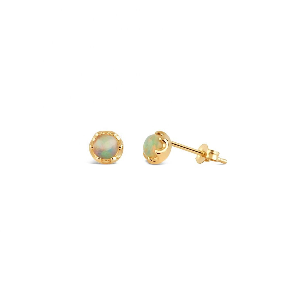 Mini Opal Solitaire Studs