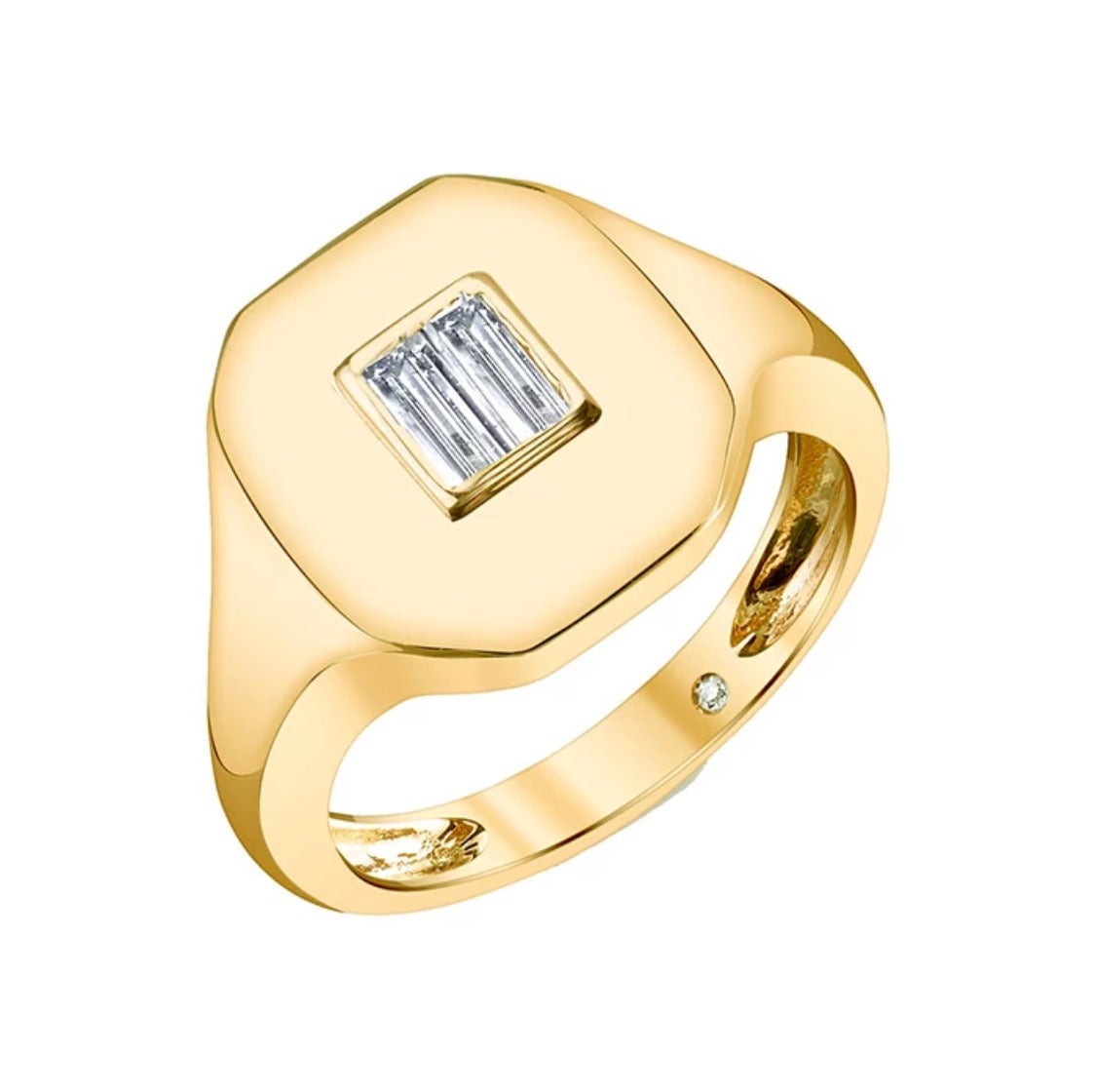 Liquid Square Stone Ring