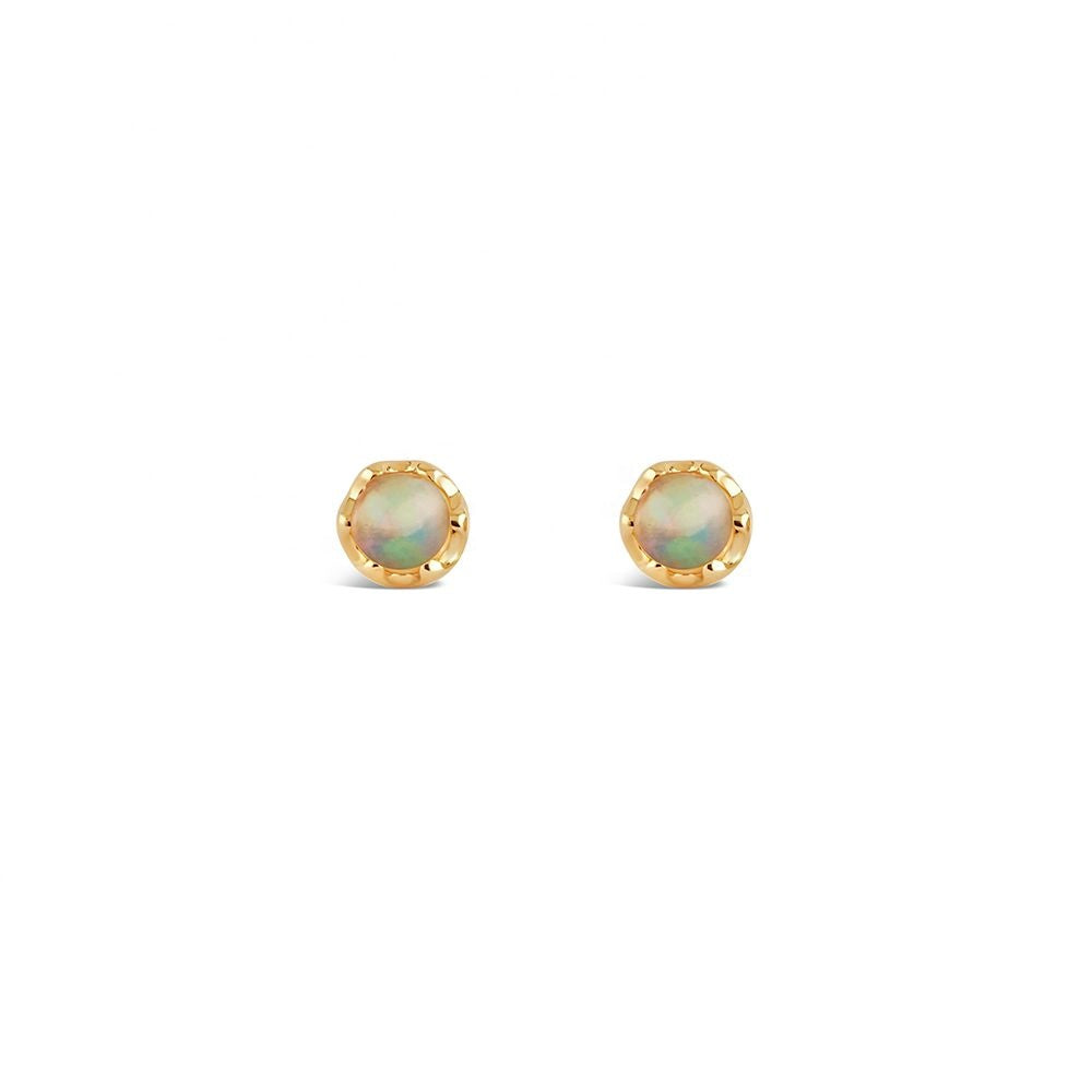 Mini Opal Solitaire Studs